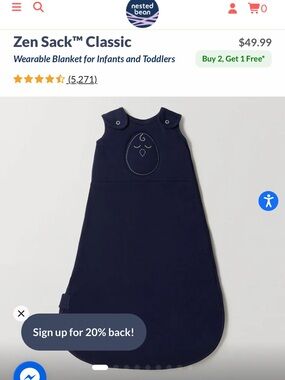 Nested Bean Zen Sack Classic